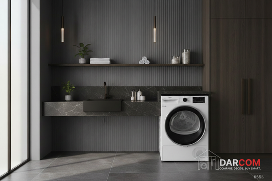 Beko Dryer Premium Laundry Room with DARCOM Logo