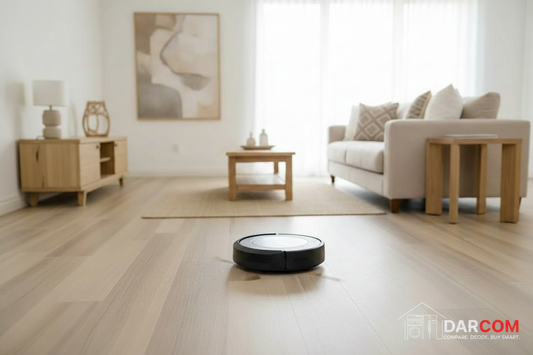 eufy RoboVac G50 Living Room with DARCOM logo