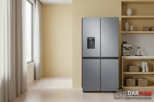 Samsung Refrigerator Wax Yellow Kitchen with Darcom Logo