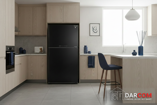 Sharp Refrigerator Light Navy with Darcom Logo