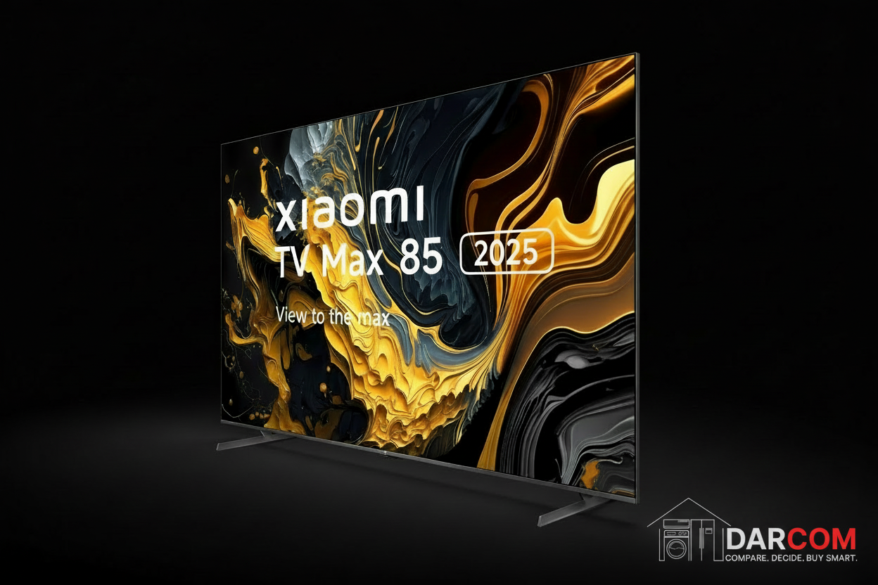 Xiaomi TV with DARCOM logo - Dark Background