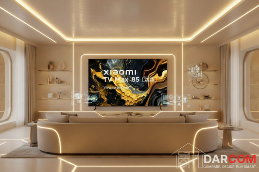 Xiaomi TV with DARCOM logo - Living Room
