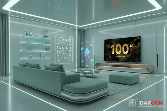 Xiaomi TV with DARCOM logo - Living Room