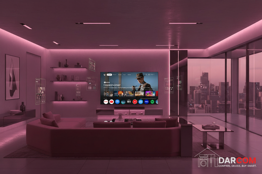 Xiaomi TV with DARCOM logo - Living Room