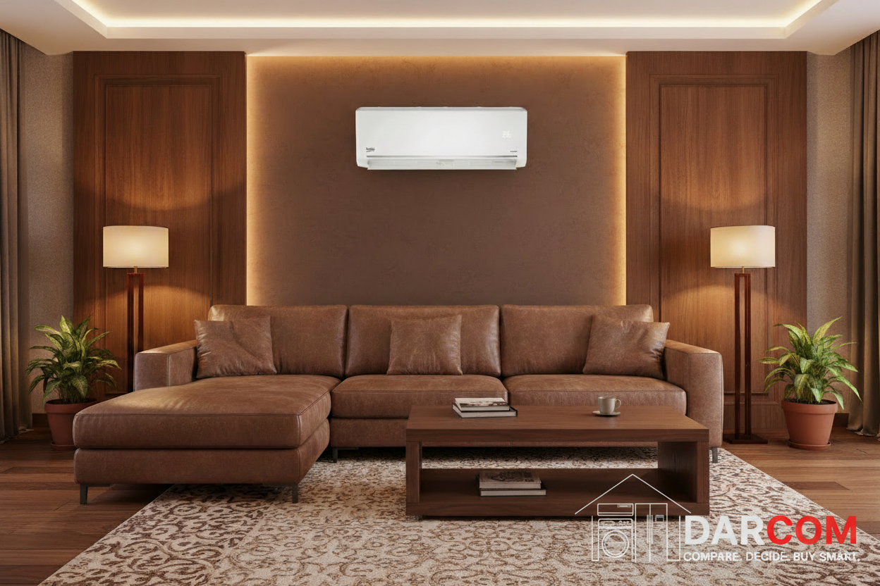 Beko Air Conditioner Living Room Brown with DARCOM Logo