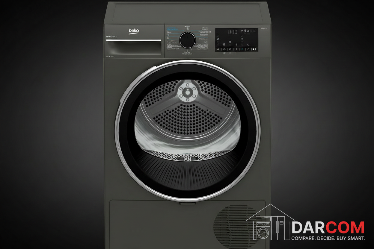 Beko Dryer Dark Luxury with DARCOM Logo