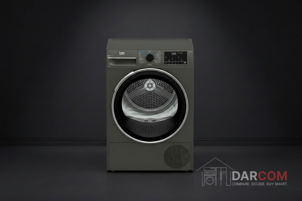Beko Dryer Dark with DARCOM Logo