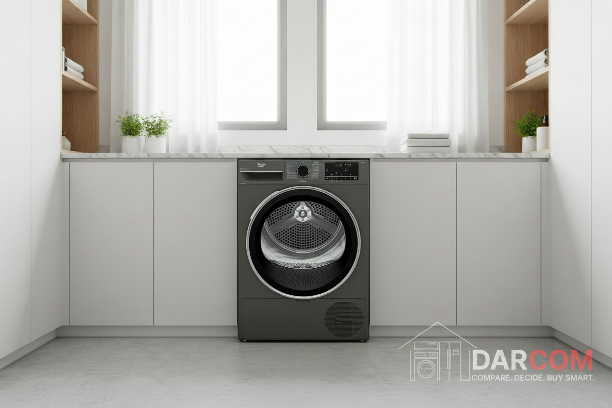 Beko Dryer Premium Laundry Room with DARCOM Logo