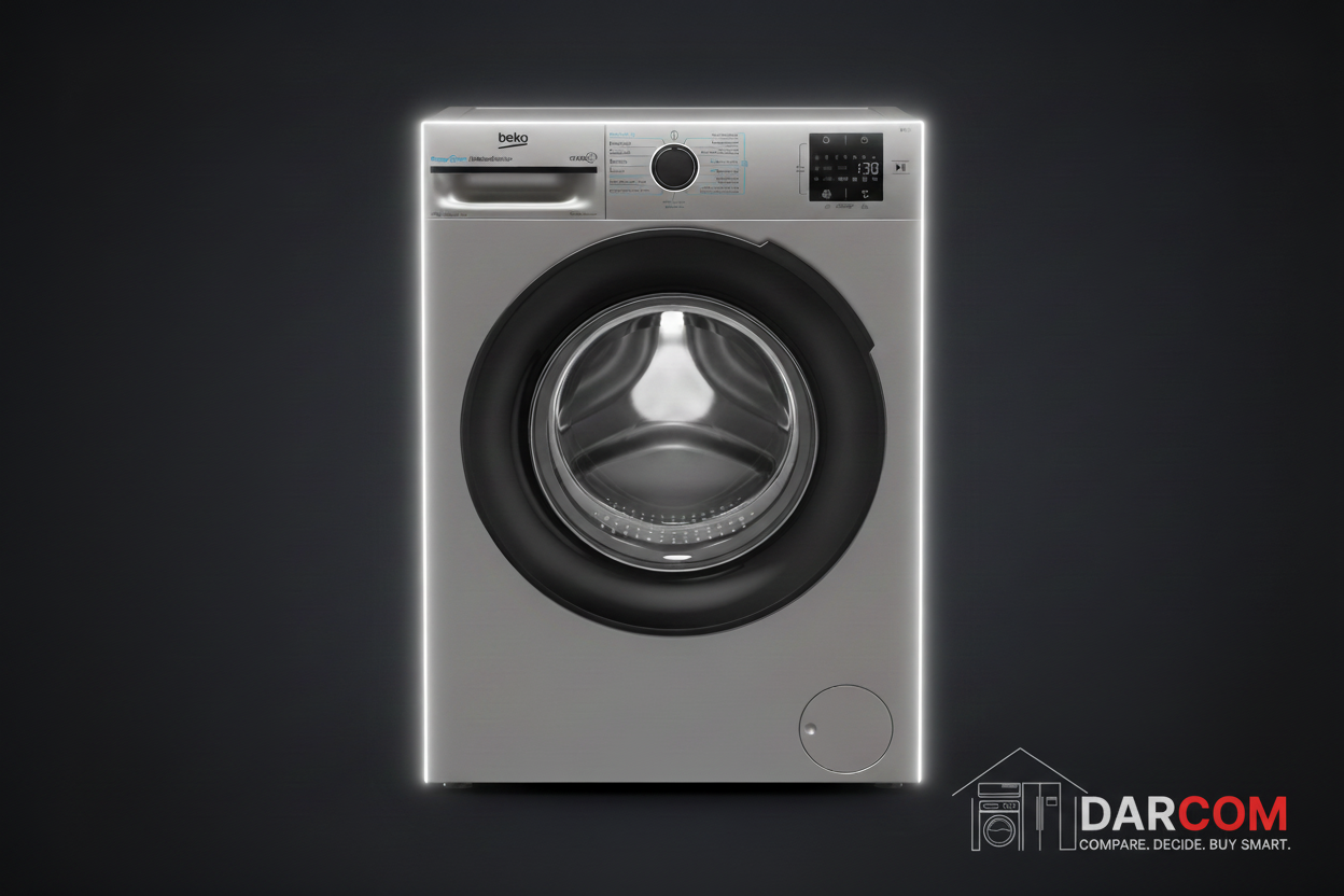 Beko Washing Machine Dark Background with DARCOM Logo