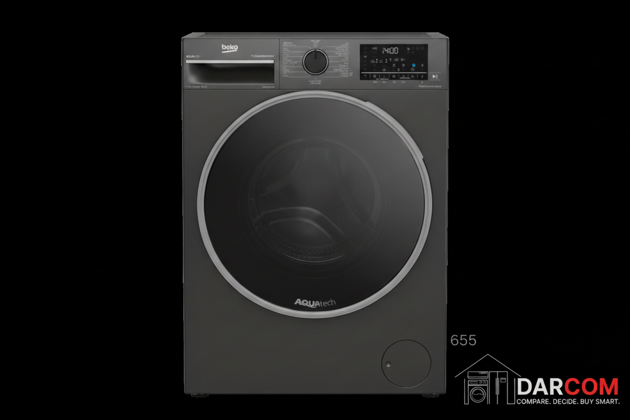 Beko Washing Machine Dark Background with DARCOM Logo