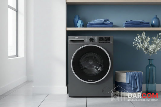 Beko Washing Machine Lifestyle Blue with DARCOM Logo
