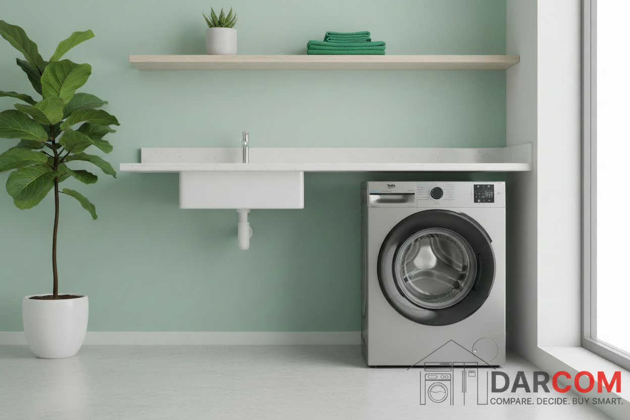 Beko Washing Machine Lifestyle Green with DARCOM Logo