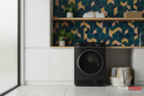 Candy Dryer Lifestyle Laundry Room with DARCOM Logo
