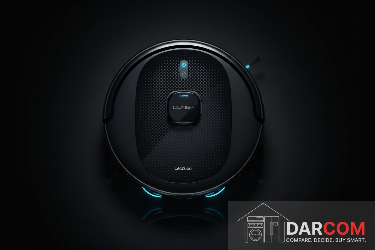 Cecotec Conga 9590 with DARCOM Logo - Dark Product Shot