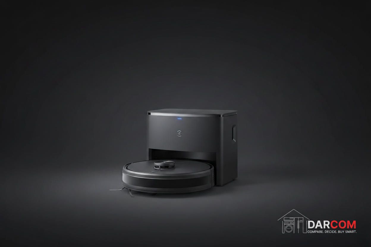 Dark background with DARCOM logo