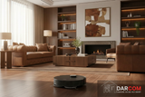 Dreame Robot Vacuum with DARCOM Logo - Luxury Living Room