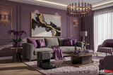 eufy L60 Purple Living Room with DARCOM Logo