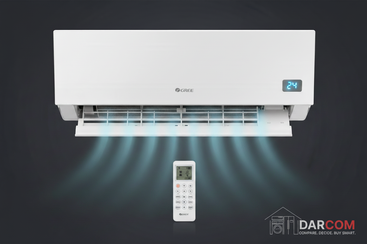 Gree AC Product Dark Theme with DARCOM Logo