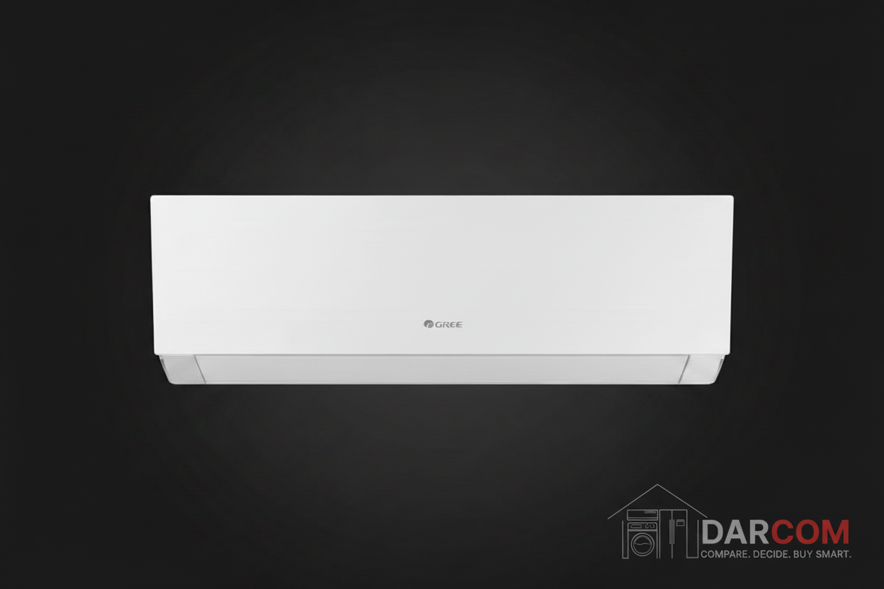 Gree Air Conditioner on Dark Background with DARCOM Logo