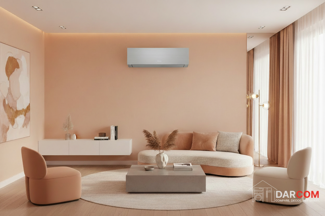 Gree Silver AC Lifestyle Peach Living Room with DARCOM Logo