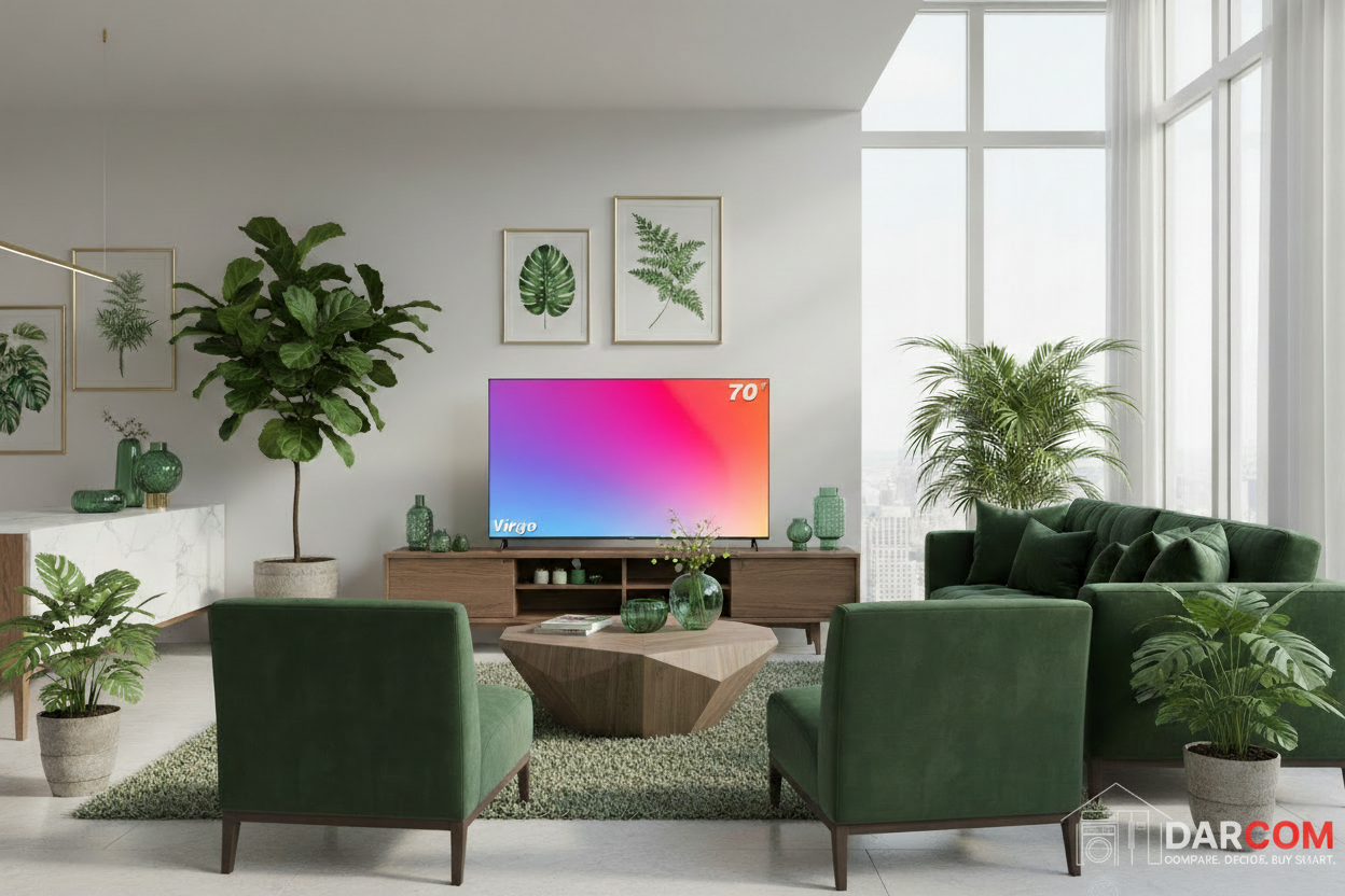 Green Living Room with DARCOM Watermark