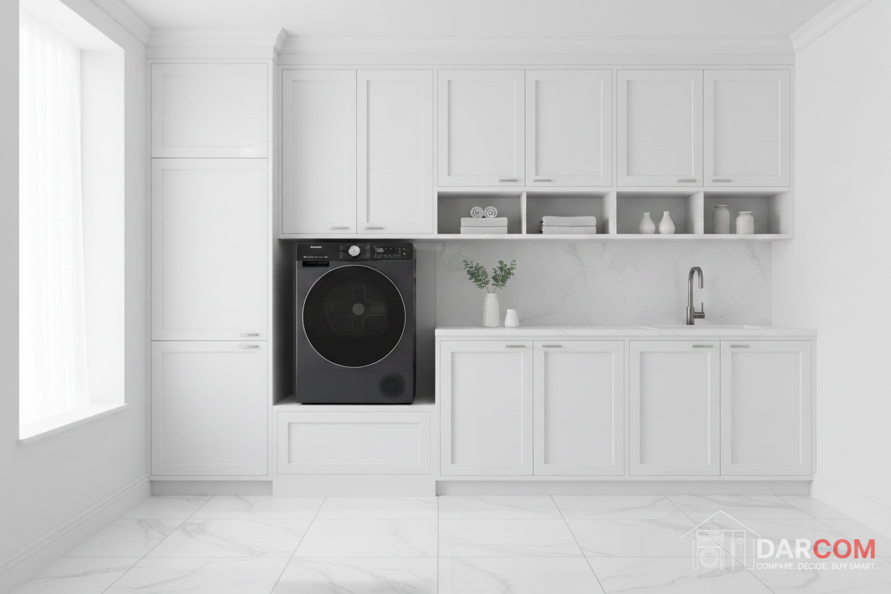 Hisense Dryer Premium Laundry Room with DARCOM Logo