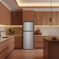 Hisense Silver Refrigerator Luxury Warm Terracotta Setting