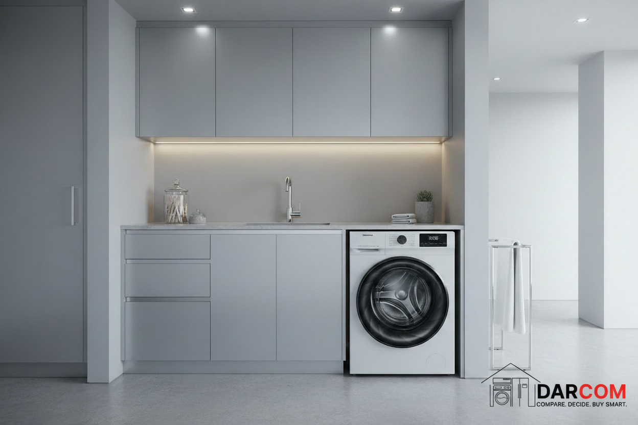 Hisense Washing Machine Lifestyle with DARCOM Logo