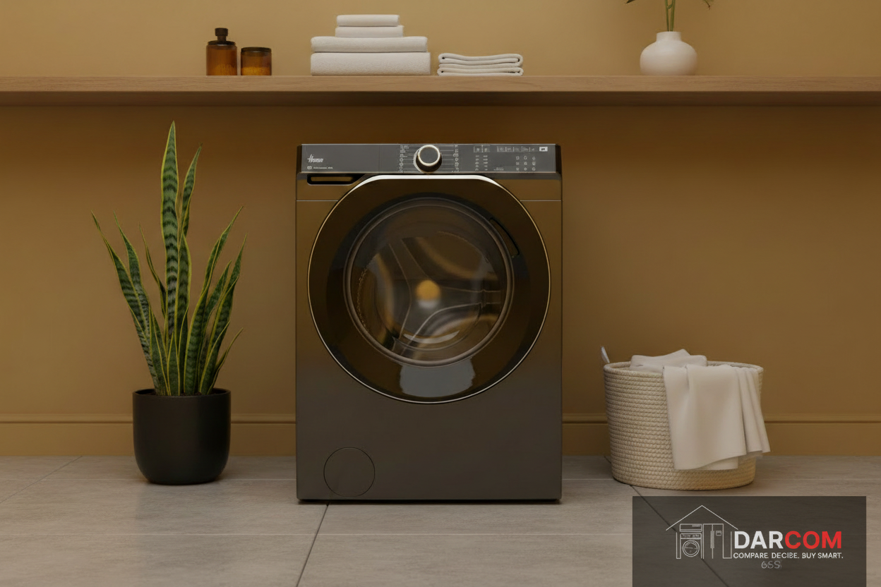 Hoover Washing Machine Lifestyle Yellow with DARCOM Logo