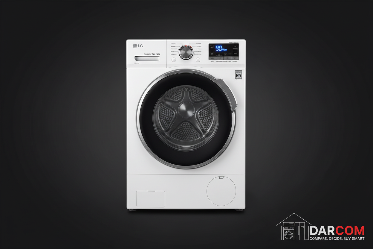 مجفف ملابس بمضخة حرارية من إل جي طراز RH1077WVK سعة 9.0 كجم - أبيض