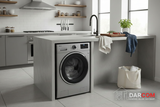LG AI Direct Drive Washing Machine Lifestyle with DARCOM Logo