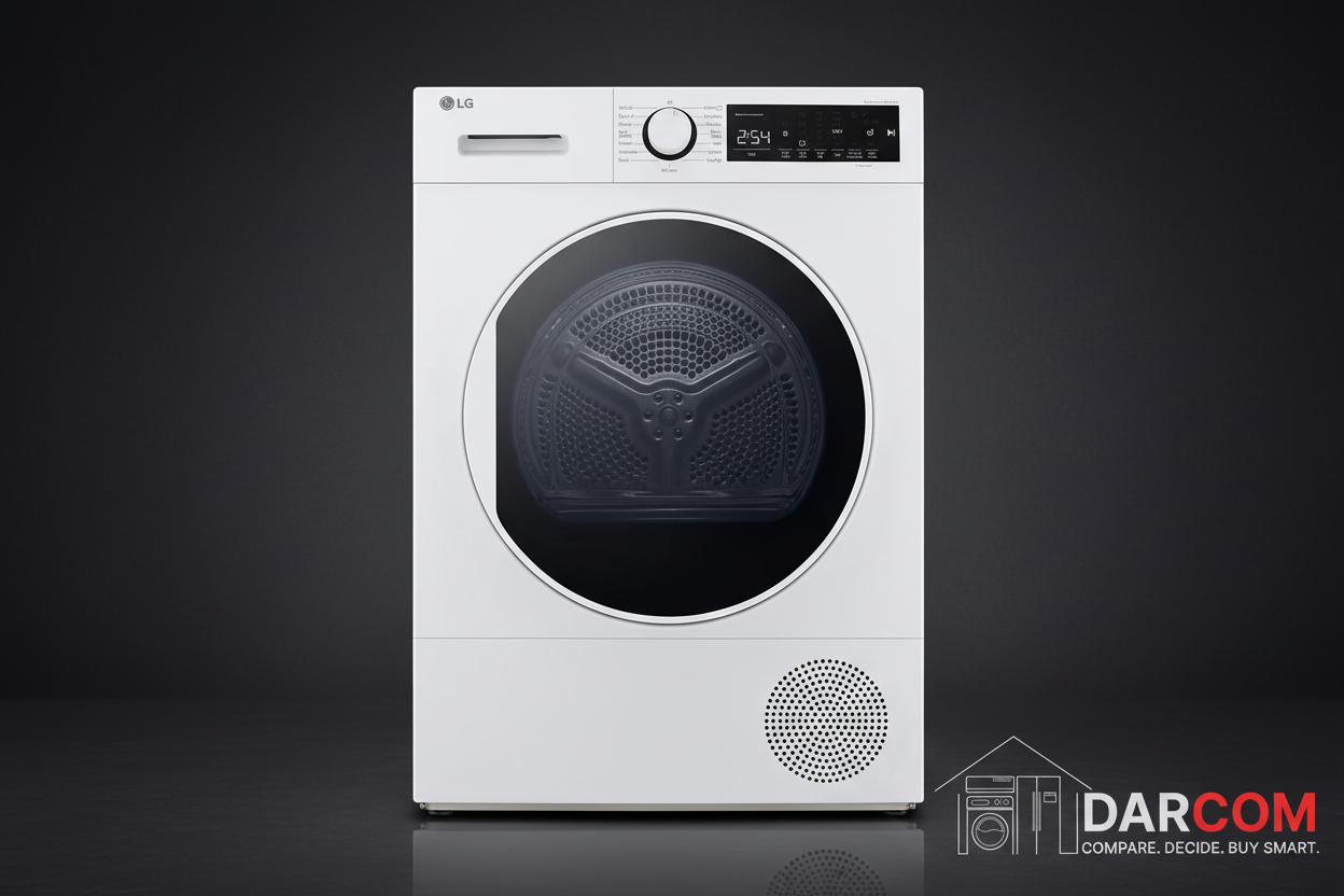 LG Dryer - Dark Theme Product Shot
