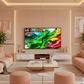 LG QNED MiniLED TV with DARCOM logo - Living Room