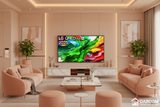 LG QNED MiniLED TV with DARCOM logo - Living Room