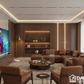 LG QNED MiniLED TV with DARCOM logo - Living Room