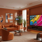 LG QNED TV with DARCOM logo - Living Room