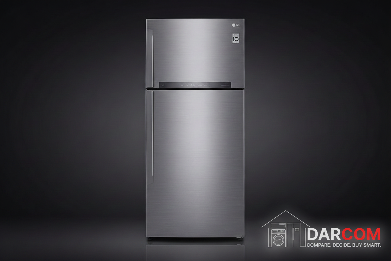 LG Refrigerator Dark Luxury with Darcom Logo
