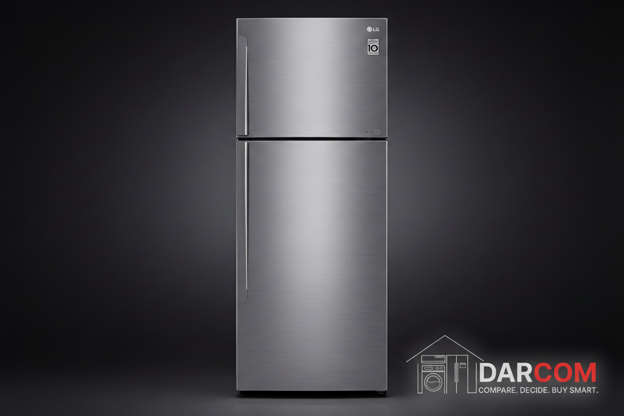 LG Refrigerator Dark Luxury with Darcom Logo