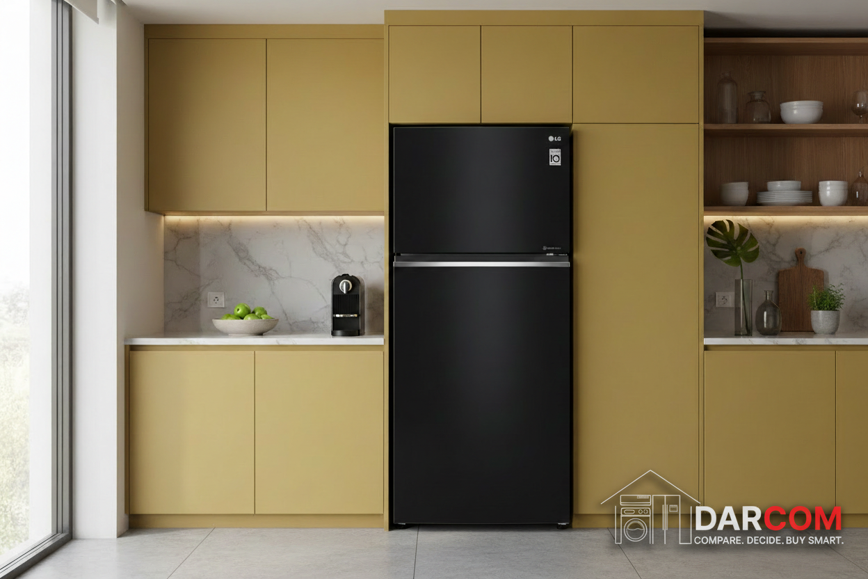 LG Refrigerator Lifestyle with Darcom Logo