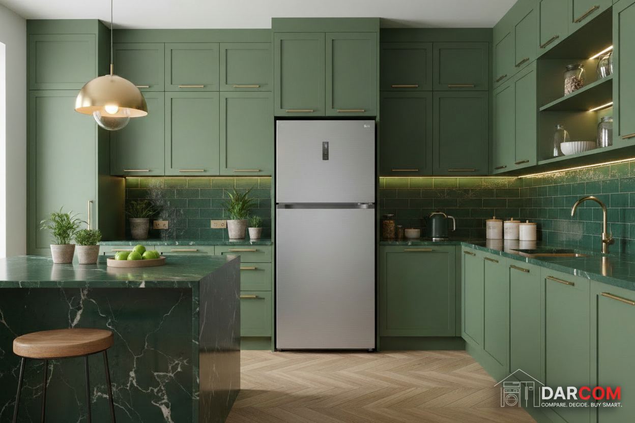 LG Refrigerator Lifestyle with Darcom Logo