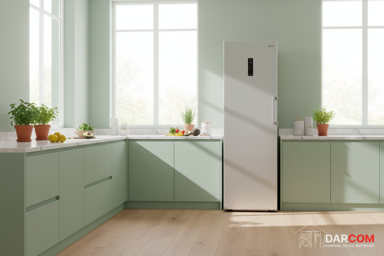 LG Single-Door Freezer Light Green Kitchen