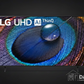 LG UHD TV with DARCOM logo - Dark Background