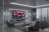 LG UHD TV with DARCOM logo - Living Room