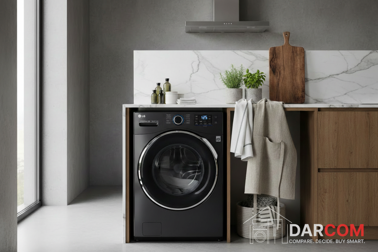 LG Washing Machine Lifestyle with DARCOM Logo
