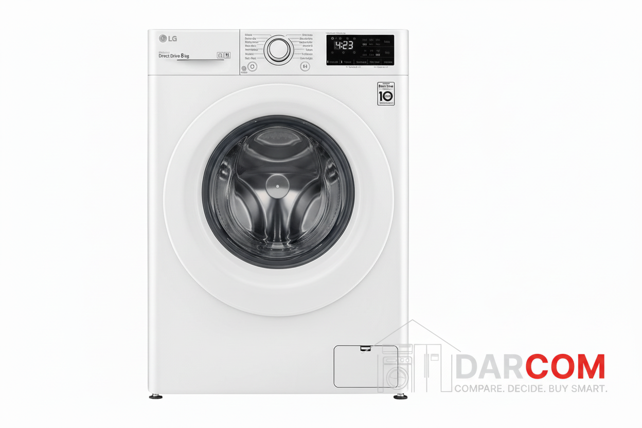 LG F2V3PYP3WE 8kg 8kg AI Direct Drive Washing Machine Review | Darcomjo