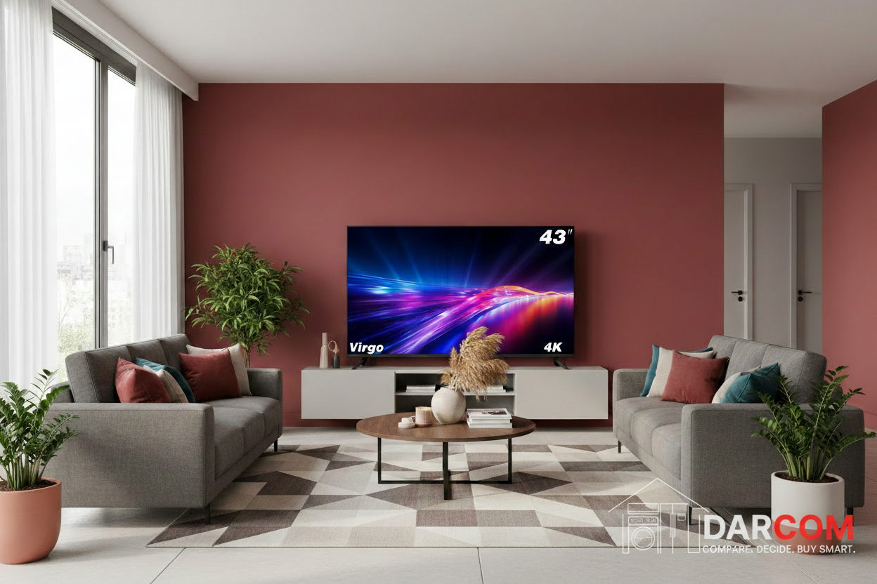 Lifestyle Living Room with DARCOM Logo