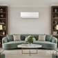 Luxury Living Room with Samsung Air Conditioner with DARCOM Logo