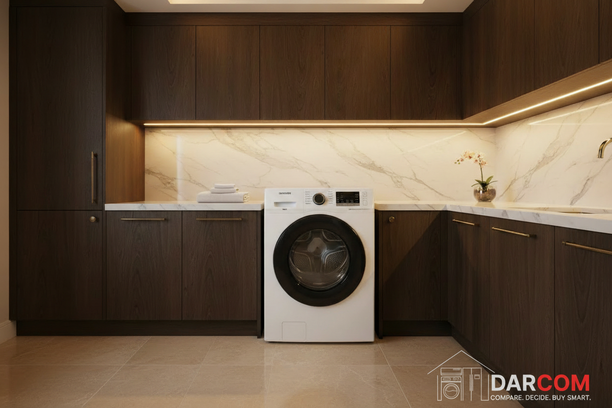 Premium Laundry Room with DARCOM Logo