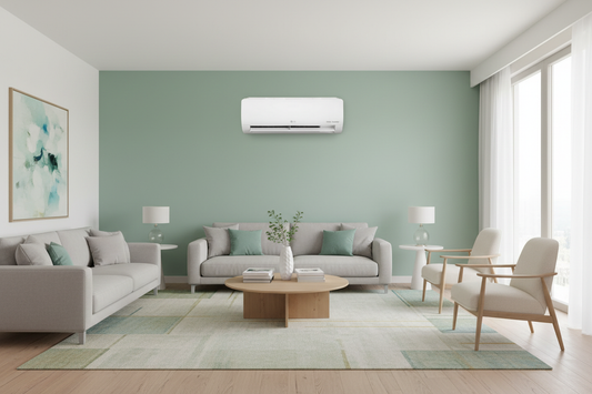 Premium living room with LG air conditioner