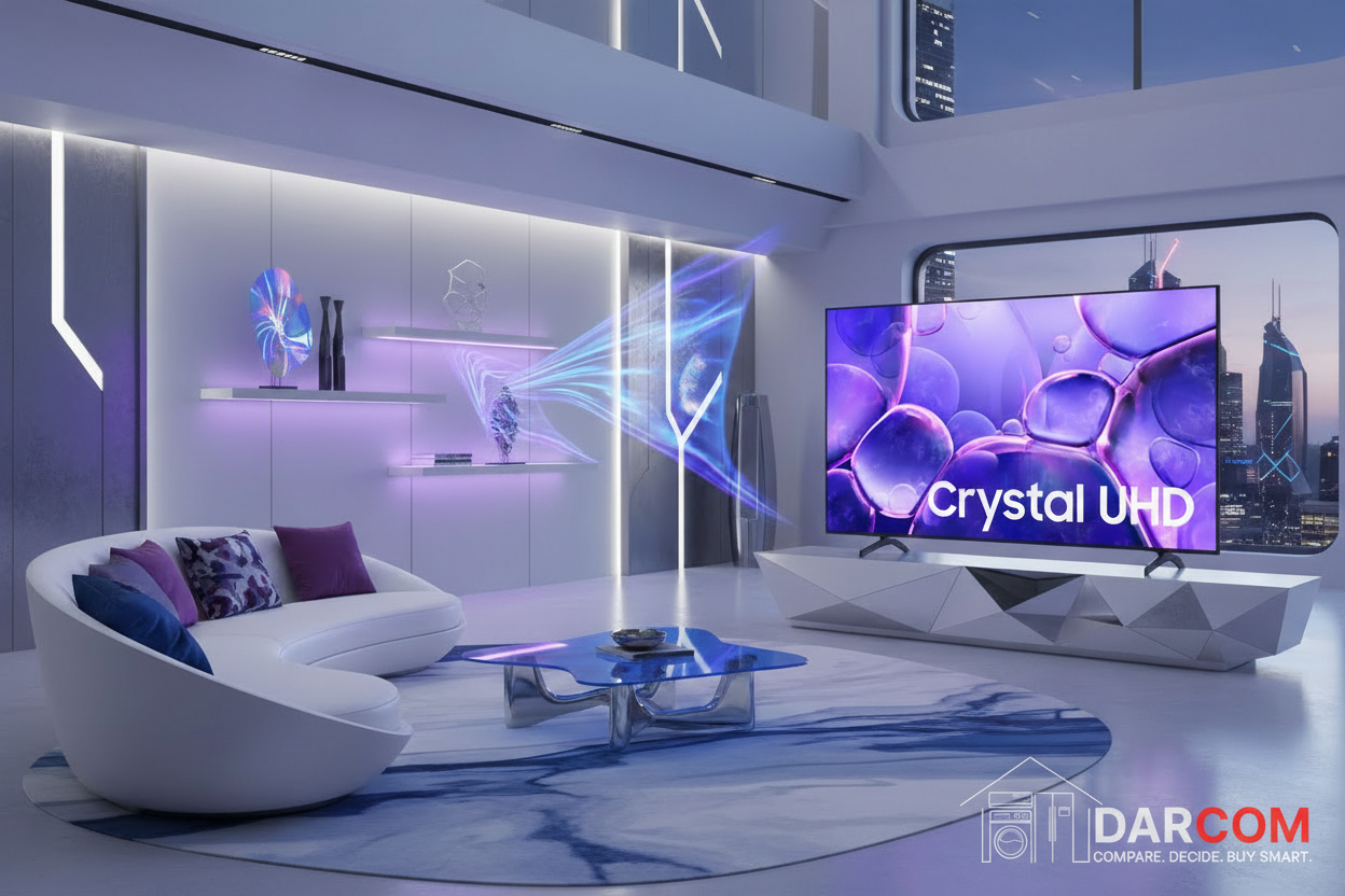 Samsung 50" TV with DARCOM logo - Modern Space